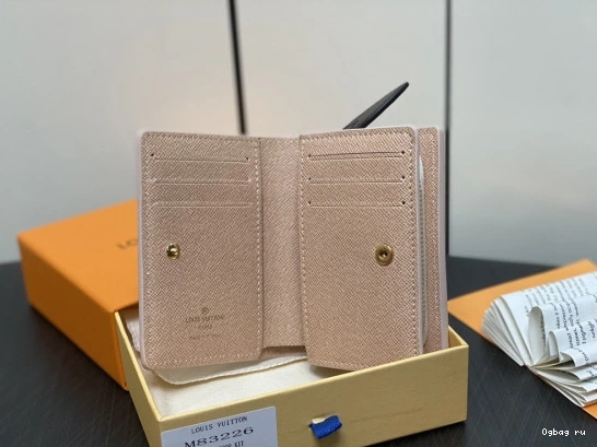 way LOUIS WALLET-11*8.5*3.5cm VUITTON milky 0713